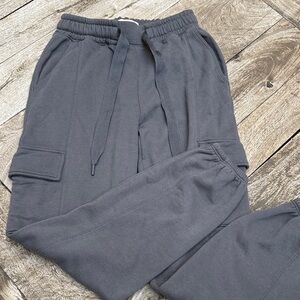 NEW Abercrombie & Fitch Gray Cargo Jogger Sweatpants